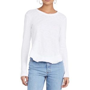 Wilt Ruffle Hem Tee Sparkle In White🤍 Beachy 🌊